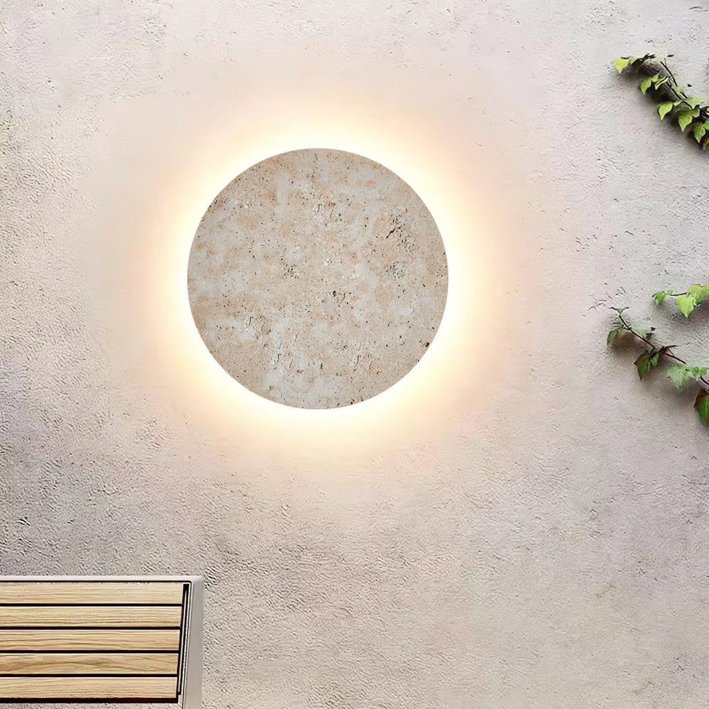 Ashencove Travertine Wall Light-Moonnatur