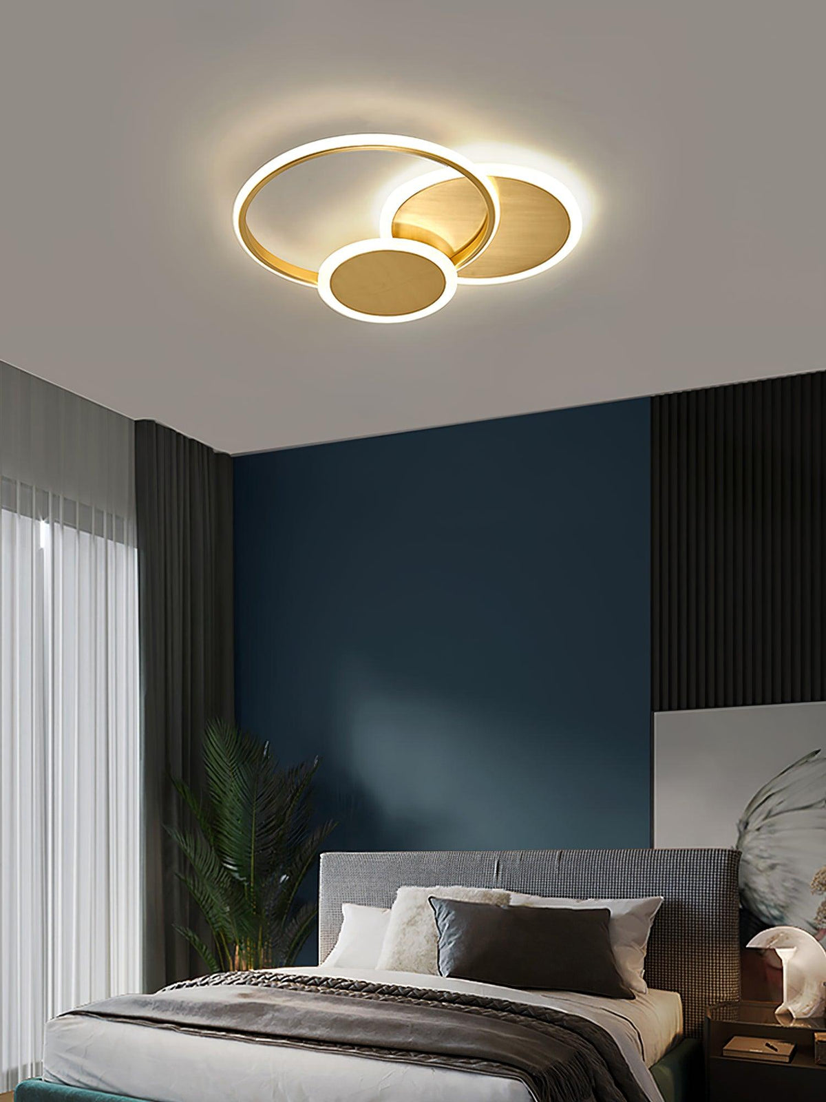 Baldenora Brass Ceiling Light-Moonnatur