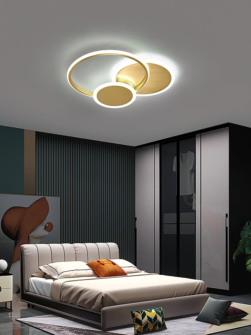Baldenora Brass Ceiling Light-Moonnatur