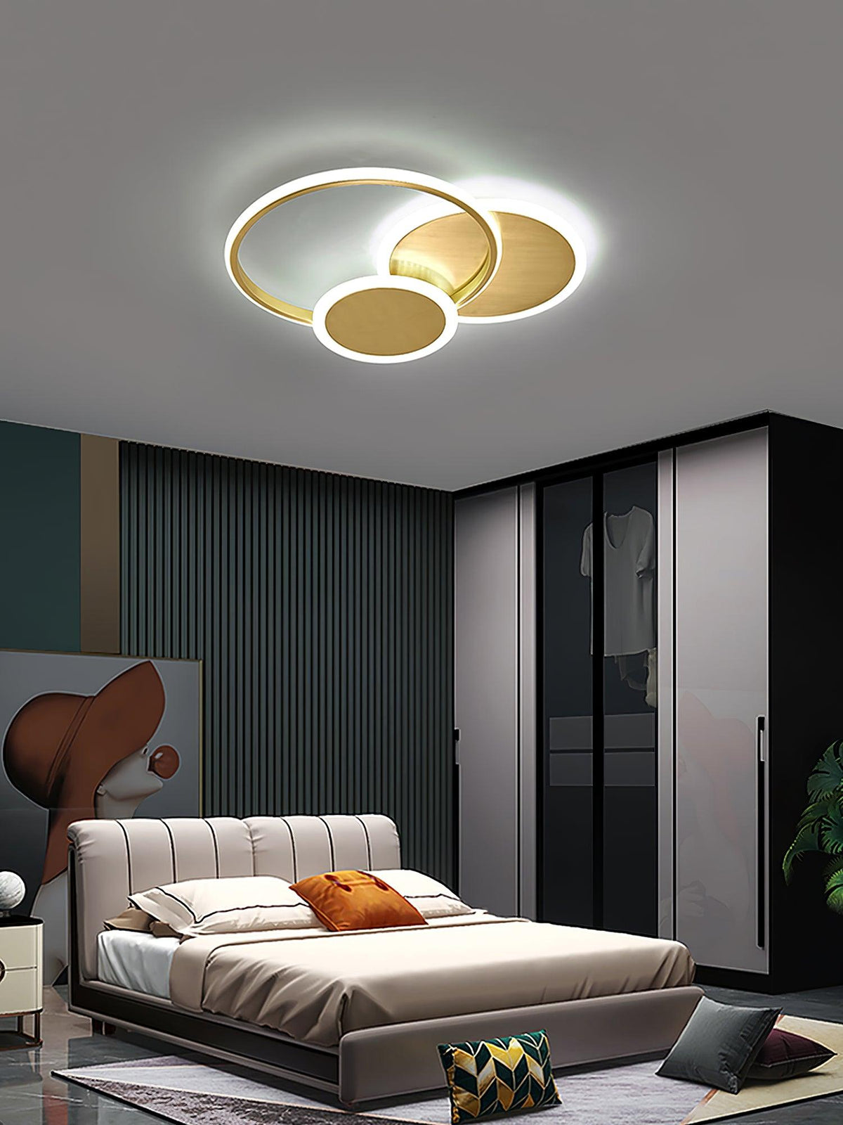 Baldenora Brass Ceiling Light-Moonnatur