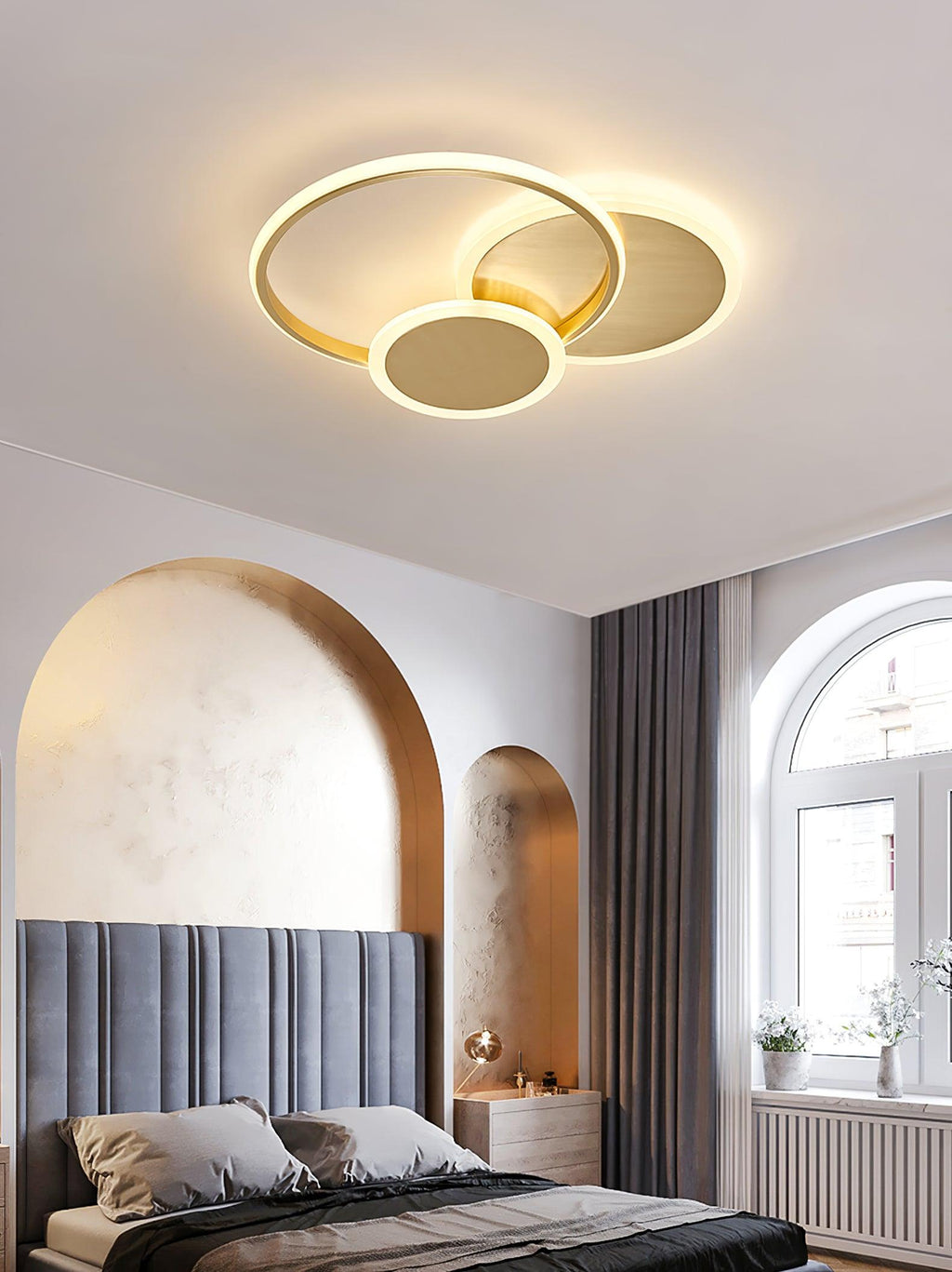 Baldenora Brass Ceiling Light-Moonnatur