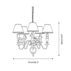 Carnelonna Fabric Chandelier-Moonnatur