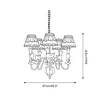 Carnelonna Fabric Chandelier-Moonnatur