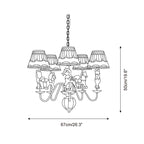 Carnelonna Fabric Chandelier-Moonnatur