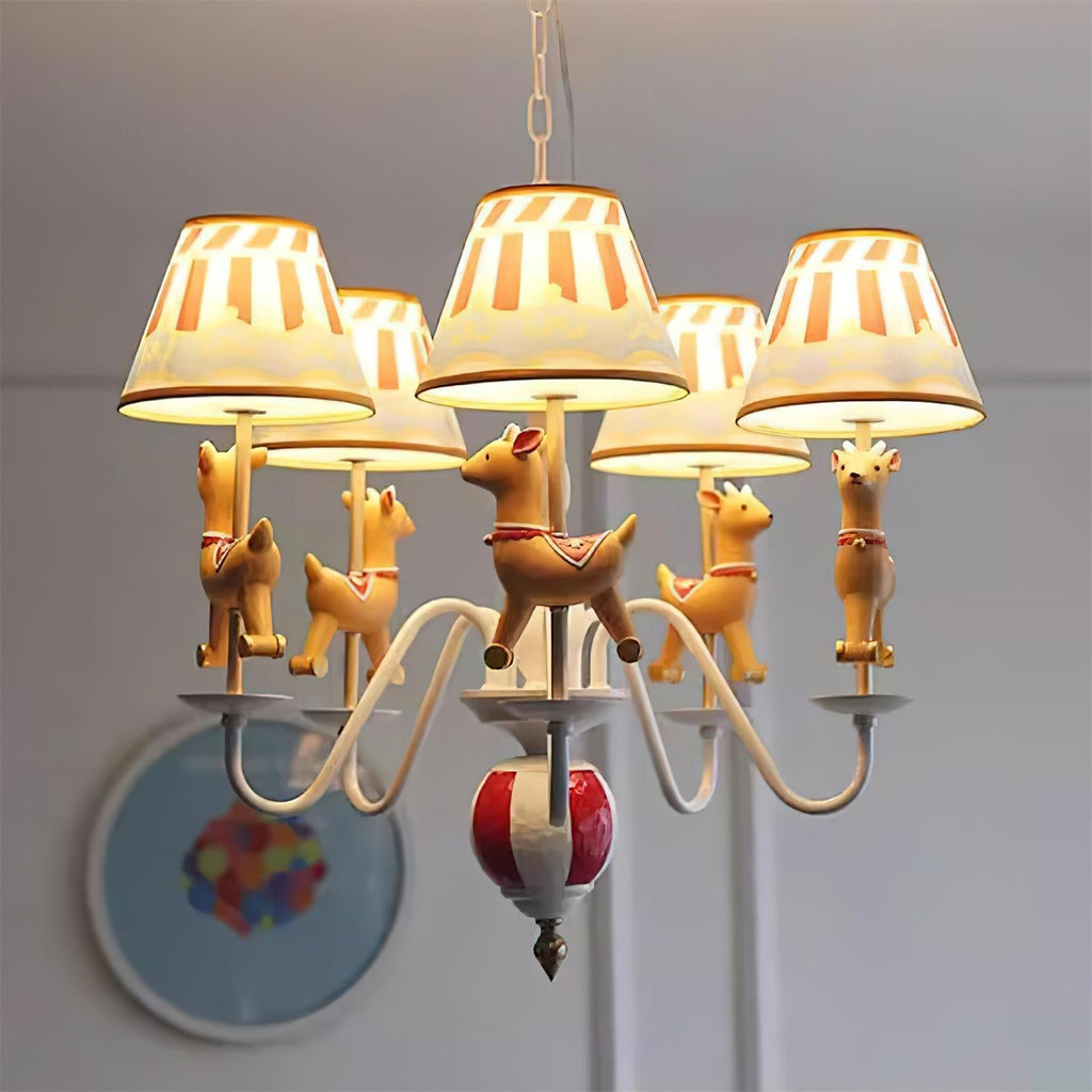 Carnelonna Fabric Chandelier-Moonnatur