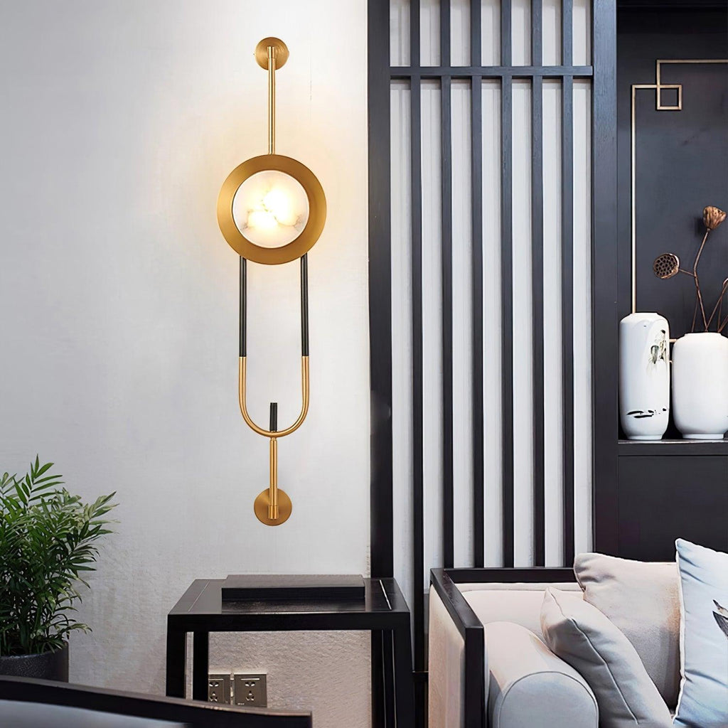 Ladermoss Marble Wall Light-Moonnatur