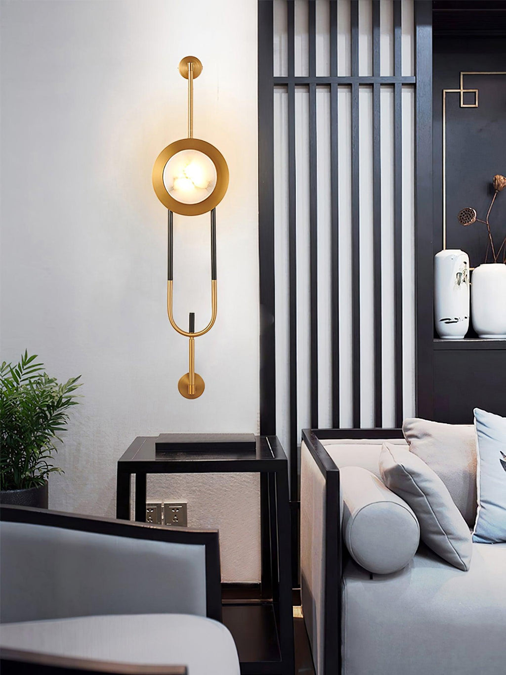 Ladermoss Marble Wall Light-Moonnatur