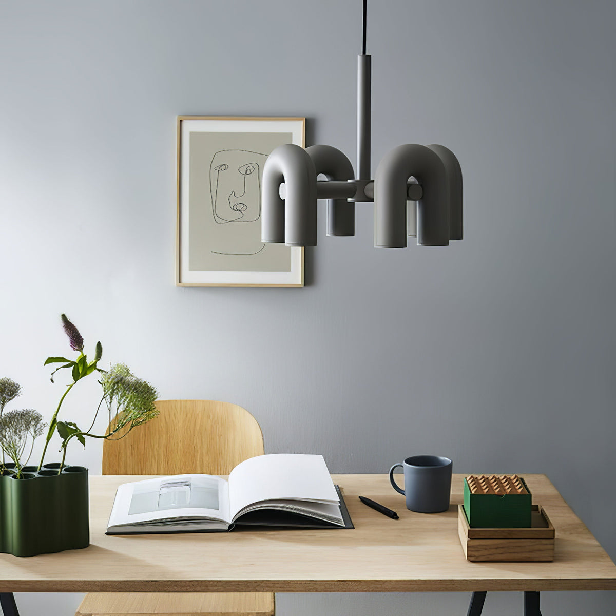 Merlenelle ABS Chandelier-Moonnatur