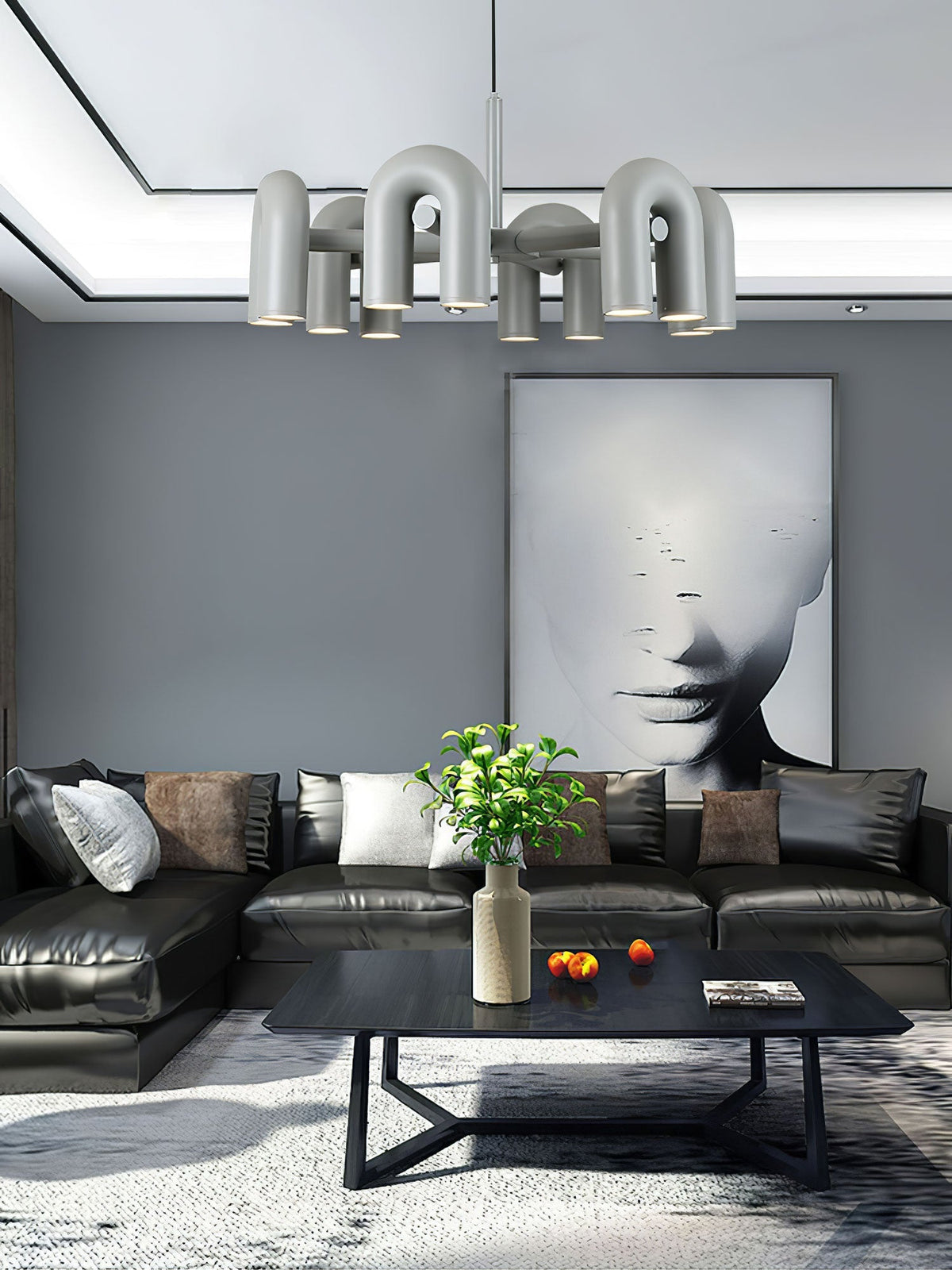 Merlenelle ABS Chandelier-Moonnatur