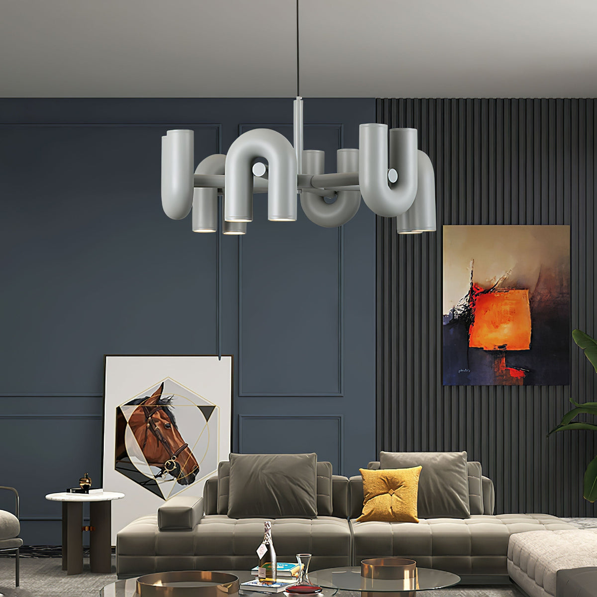 Merlenelle ABS Chandelier-Moonnatur