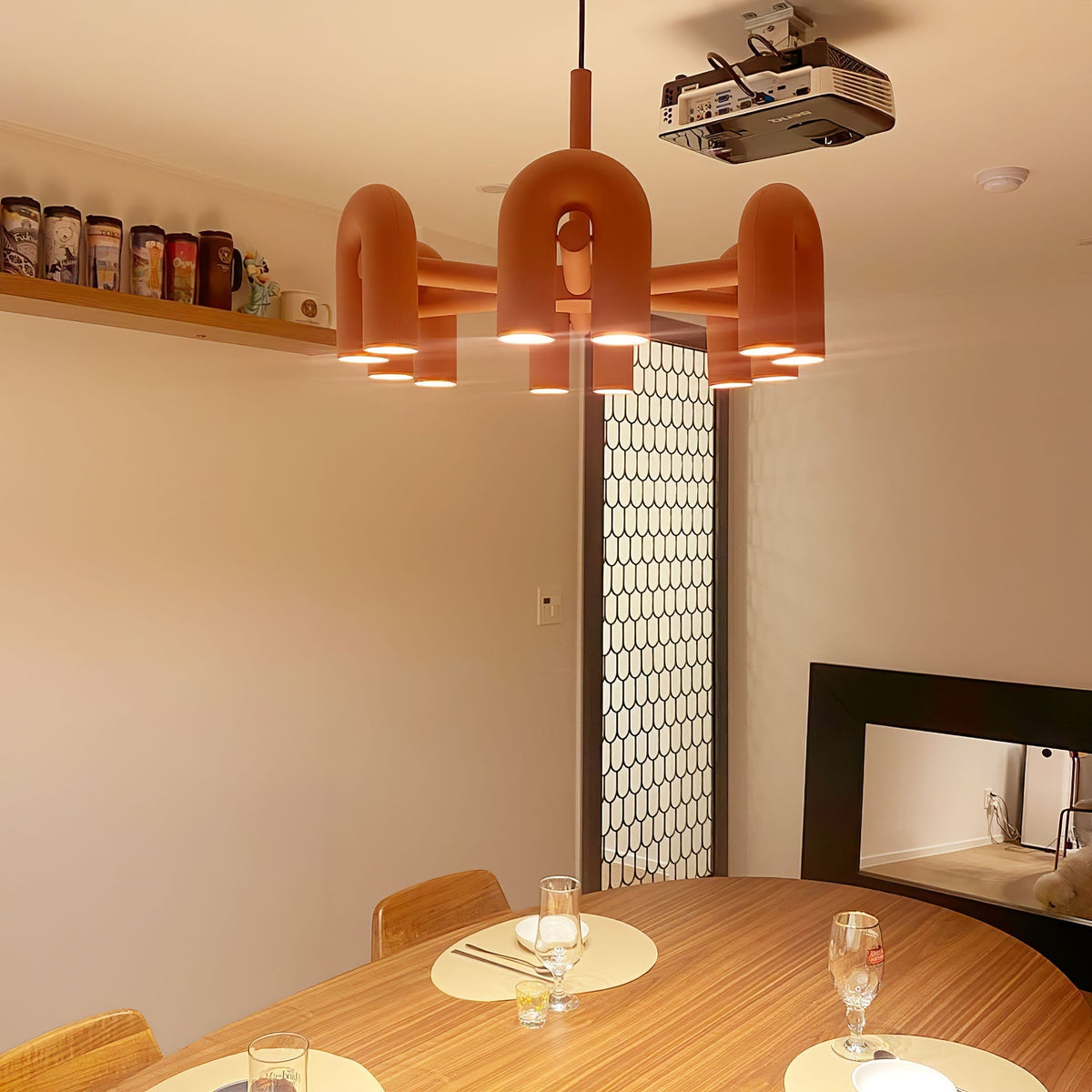 Merlenelle ABS Chandelier-Moonnatur