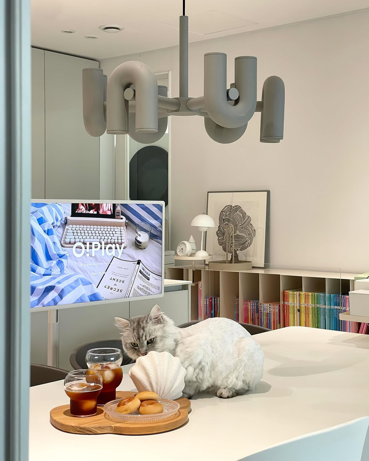 Merlenelle ABS Chandelier-Moonnatur