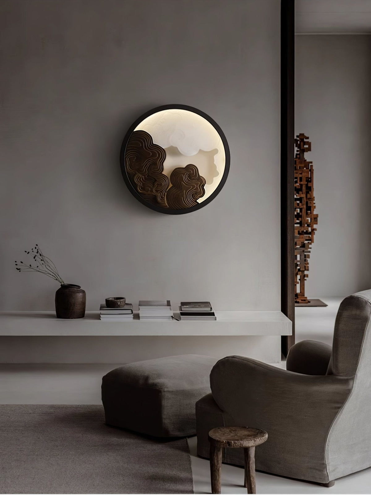 Ordelelia Wood Wall Light-Moonnatur