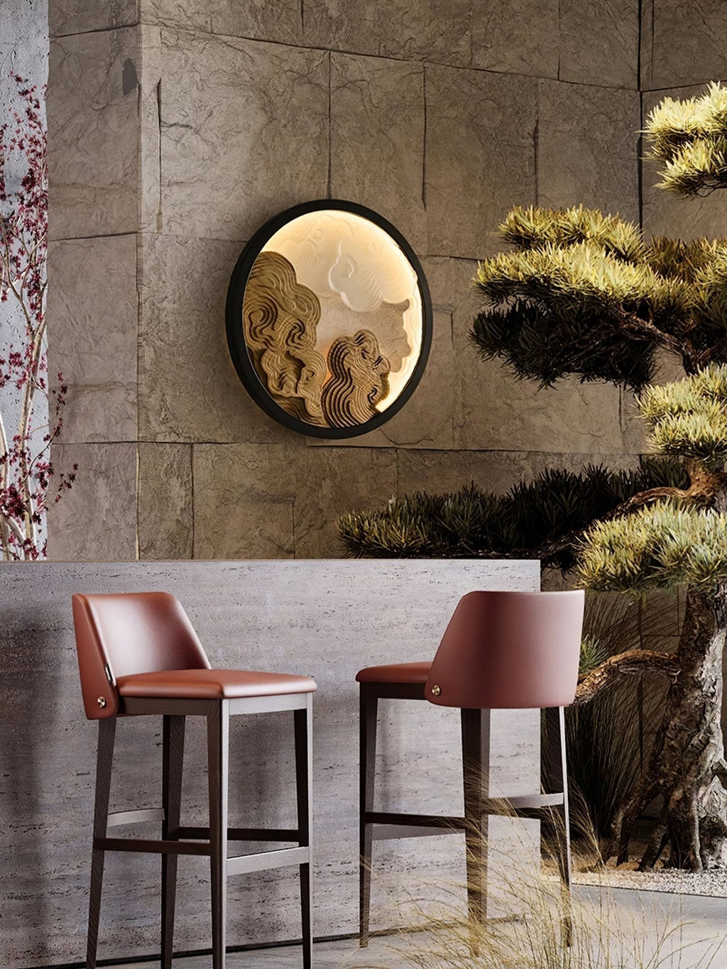 Ordelelia Wood Wall Light-Moonnatur