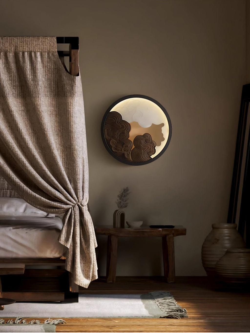 Ordelelia Wood Wall Light-Moonnatur