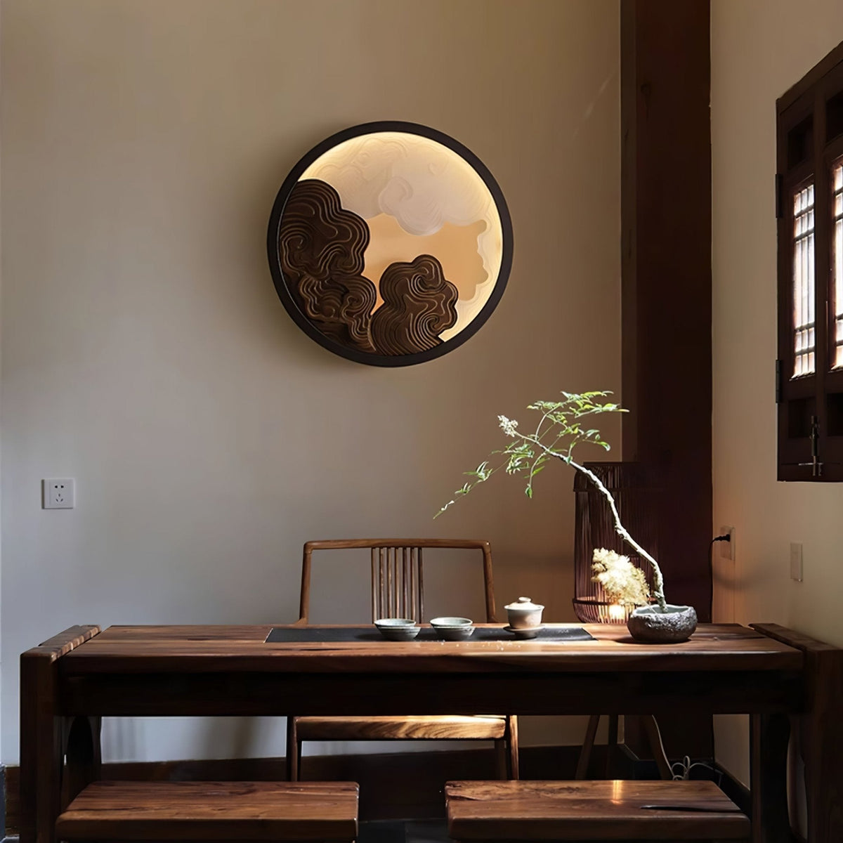 Ordelelia Wood Wall Light-Moonnatur