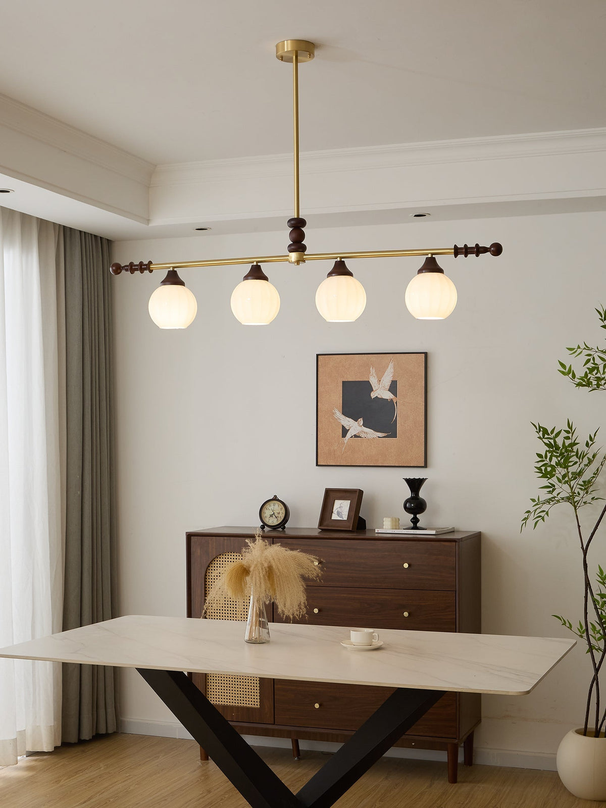 Ronara Wood Chandelier-Moonnatur