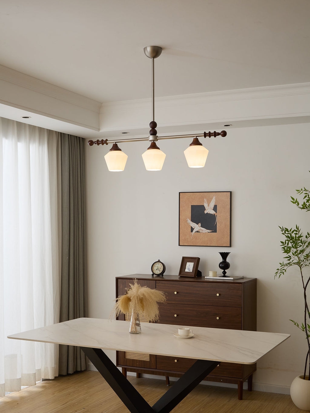 Ronara Wood Chandelier-Moonnatur