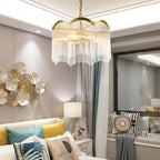 Idriseth Glass Chandelier-Moonnatur