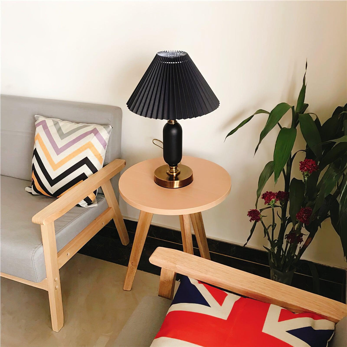 Amberelle Fabric Table Lamp-Moonnatur