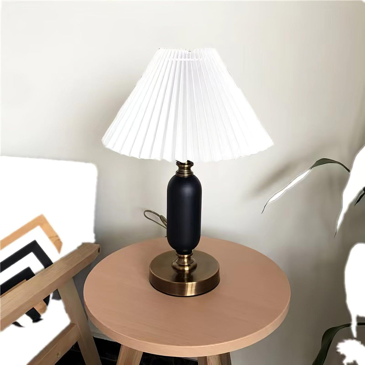 Amberelle Fabric Table Lamp-Moonnatur