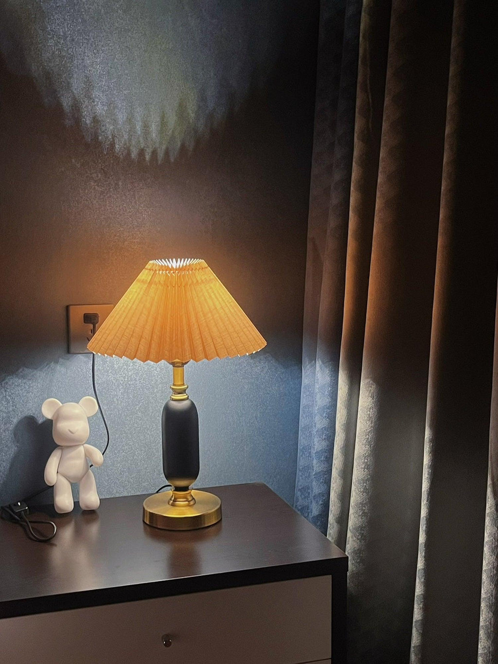 Amberelle Fabric Table Lamp-Moonnatur