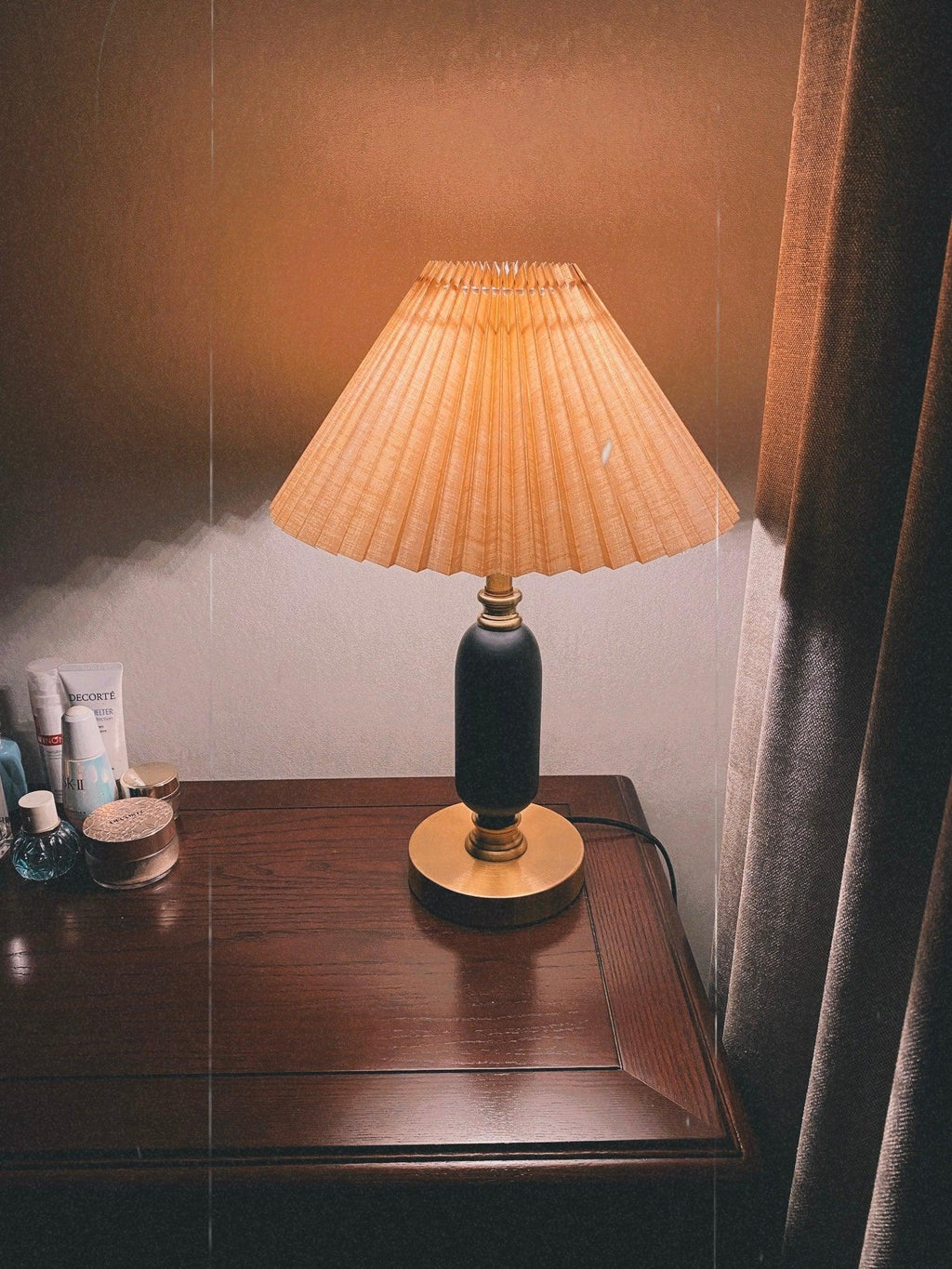 Amberelle Fabric Table Lamp-Moonnatur