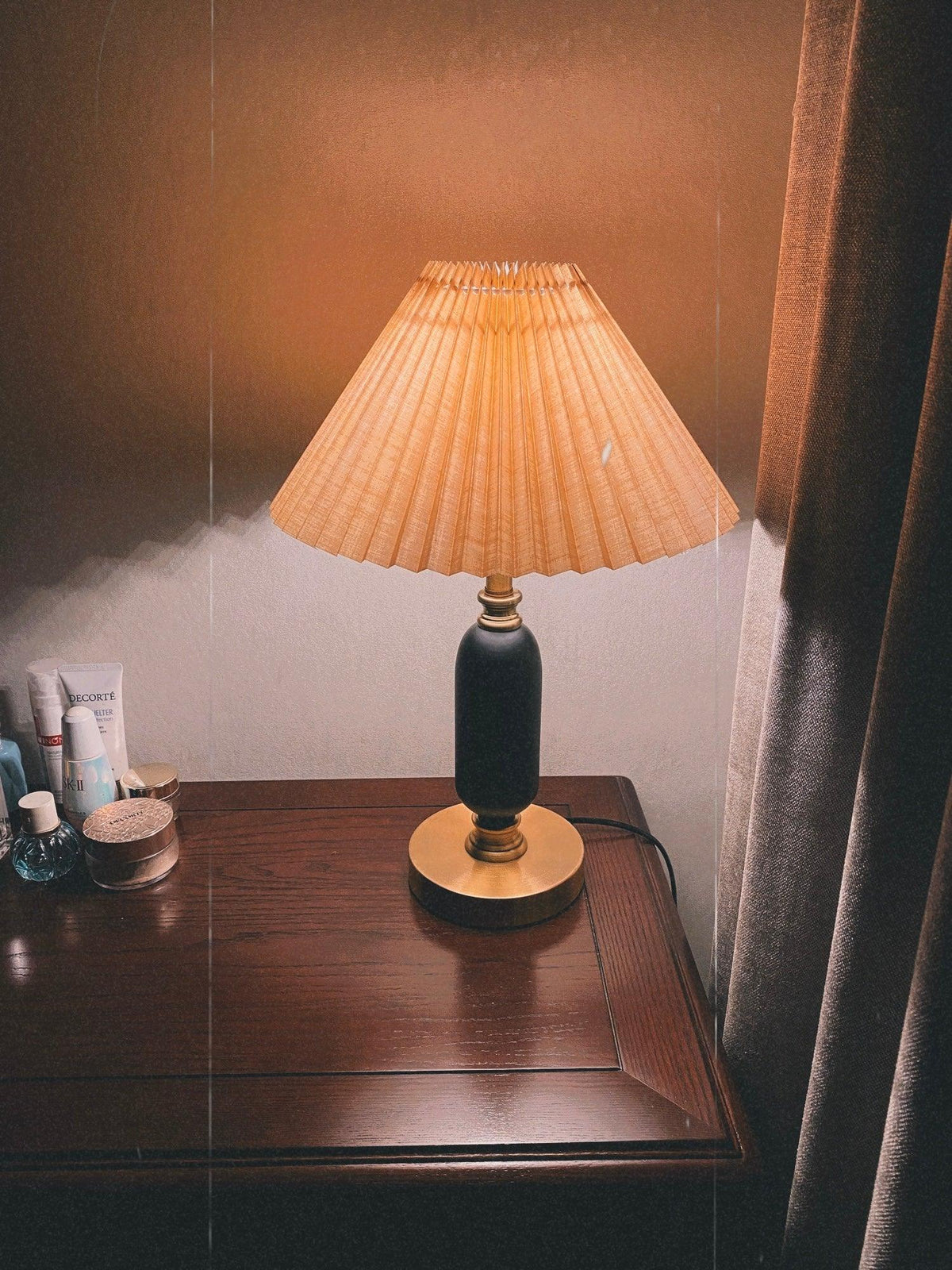 Amberelle Fabric Table Lamp-Moonnatur