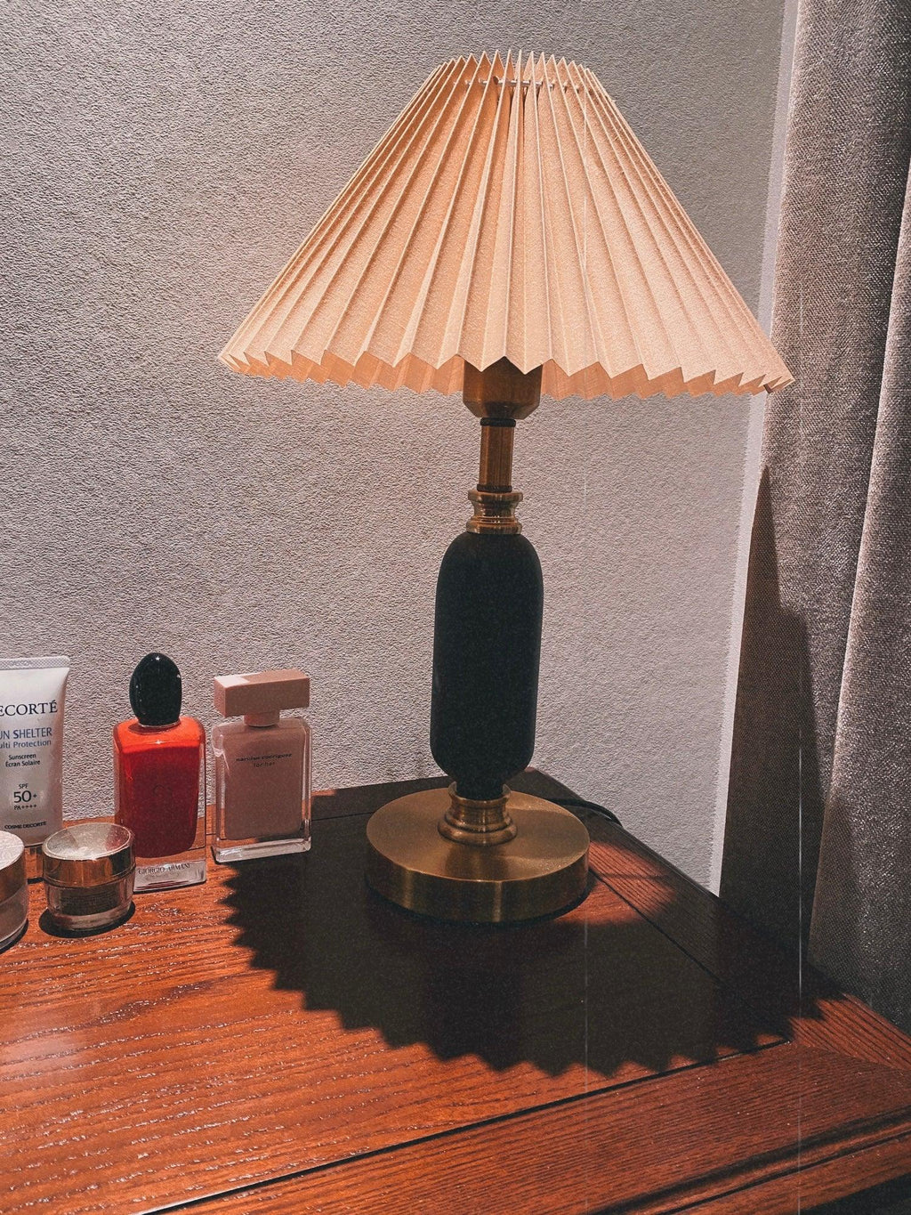 Amberelle Fabric Table Lamp-Moonnatur