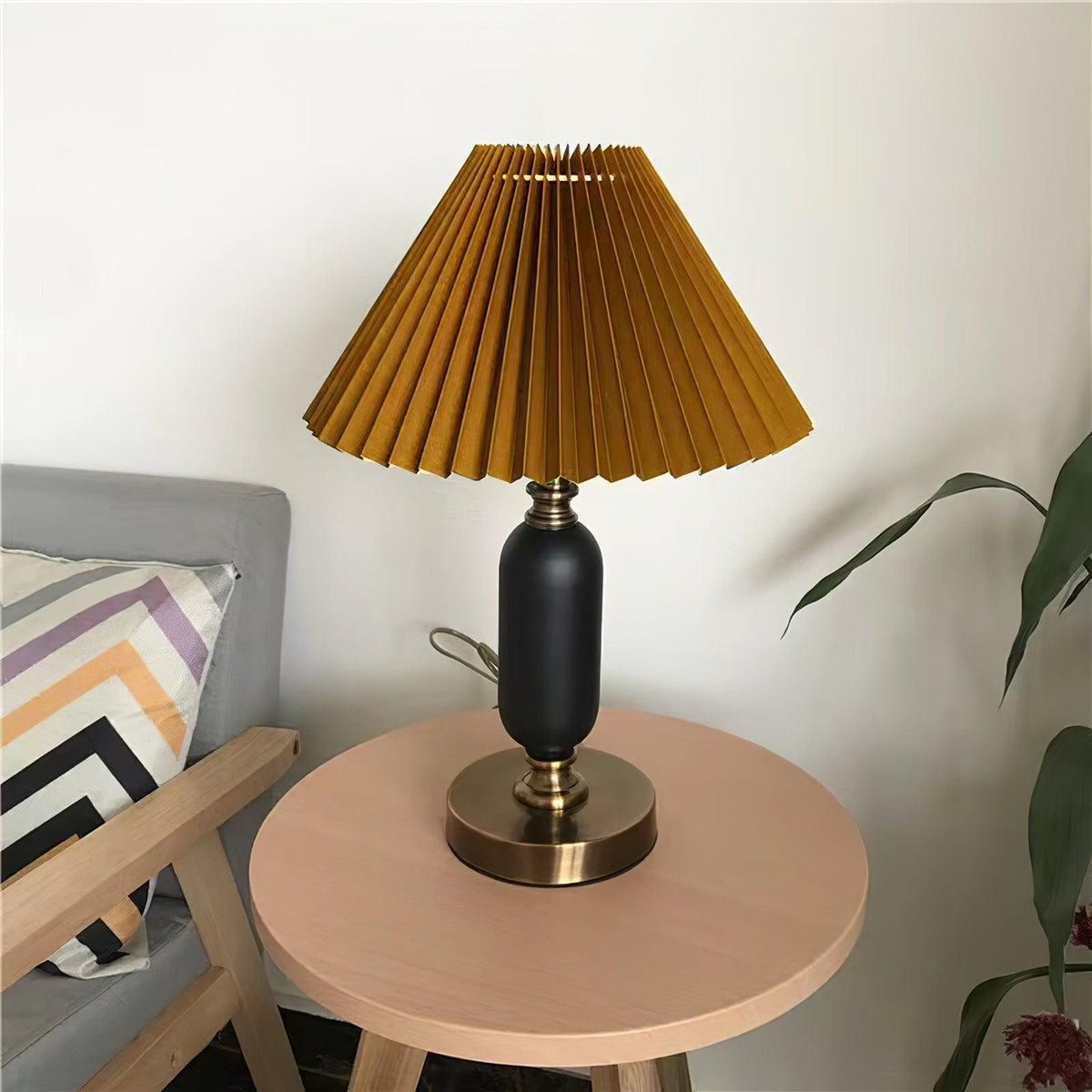 Amberelle Fabric Table Lamp-Moonnatur