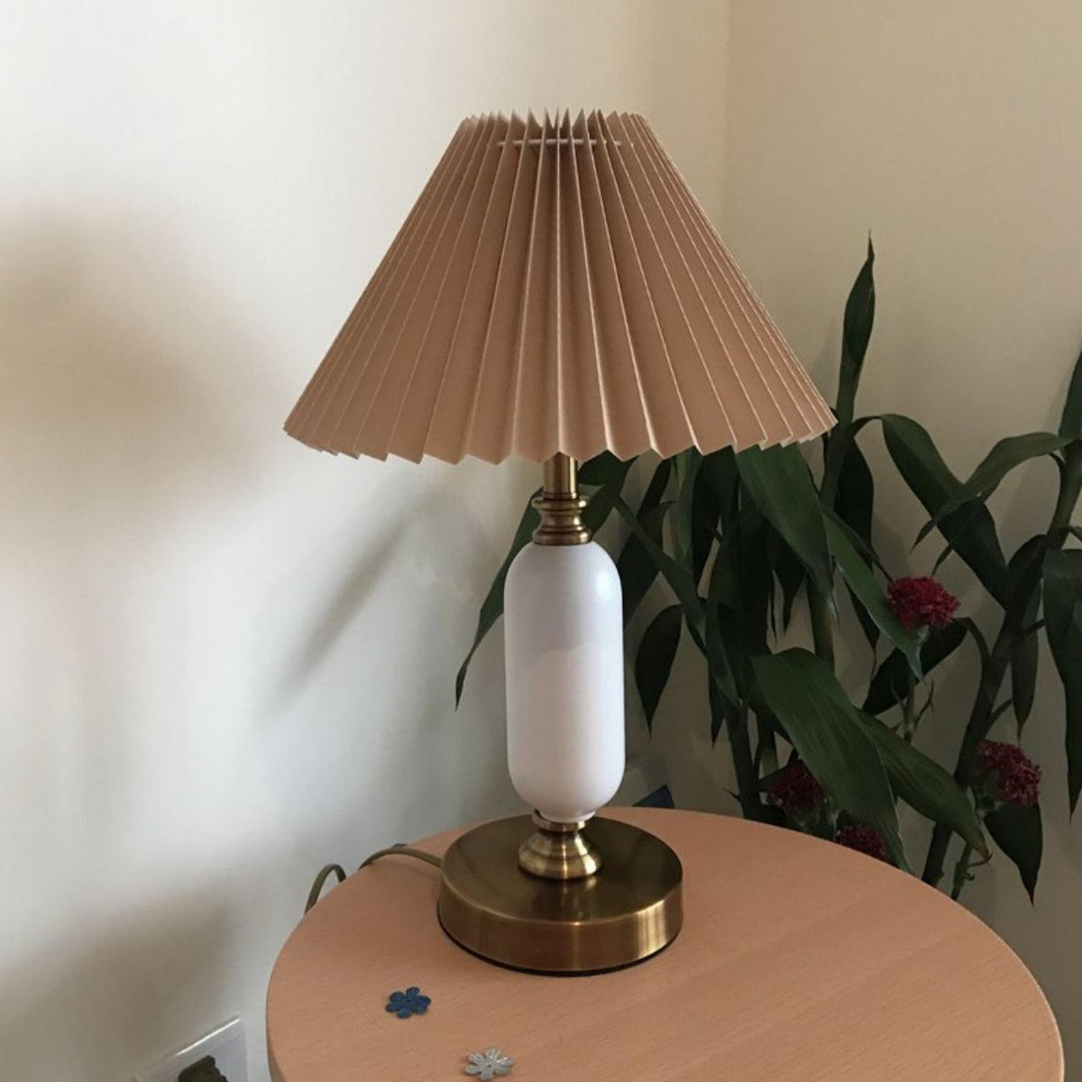 Amberelle Fabric Table Lamp-Moonnatur