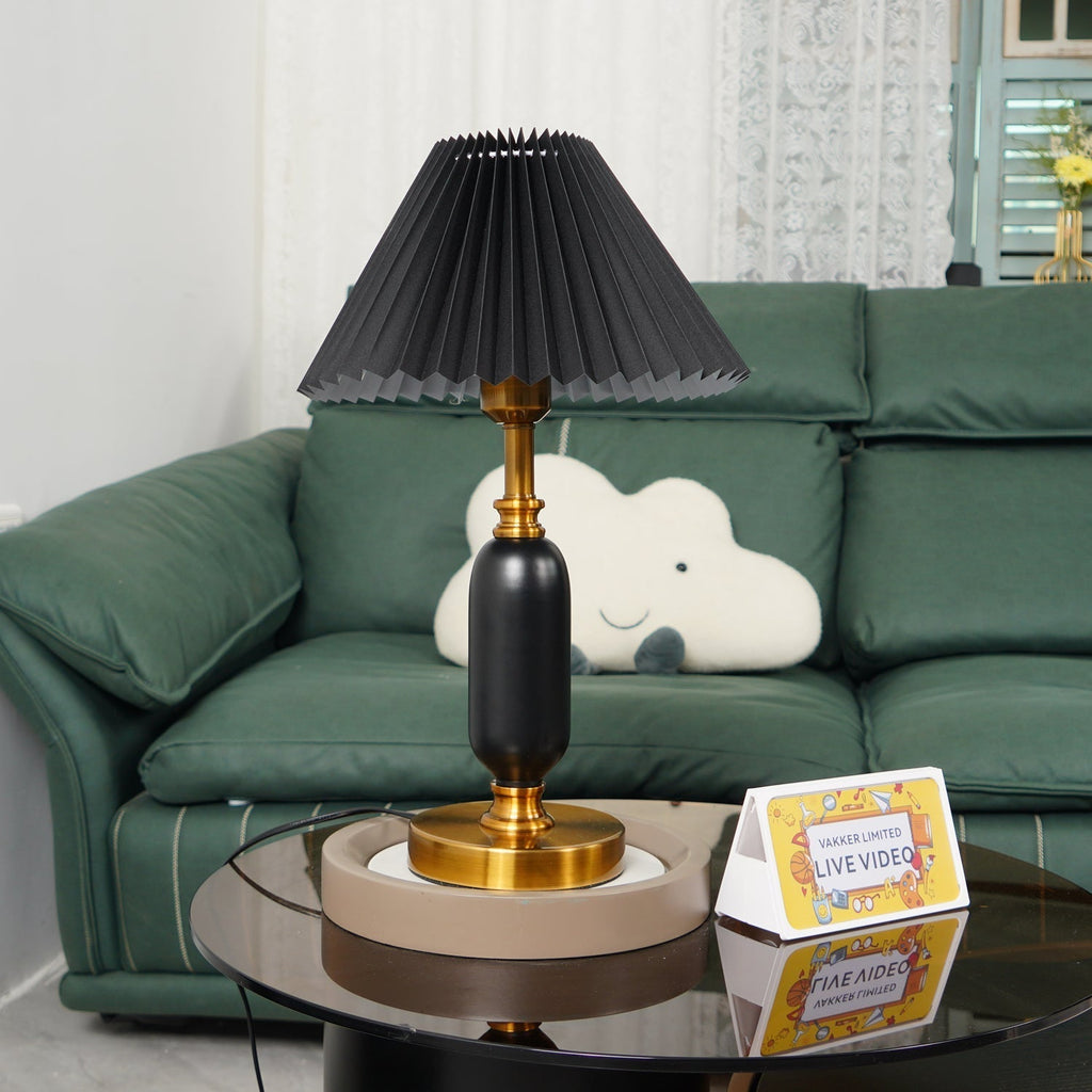 Amberelle Fabric Table Lamp-Moonnatur
