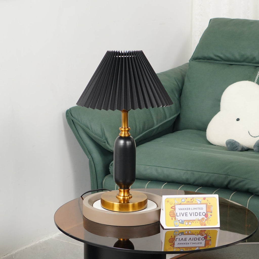 Amberelle Fabric Table Lamp-Moonnatur