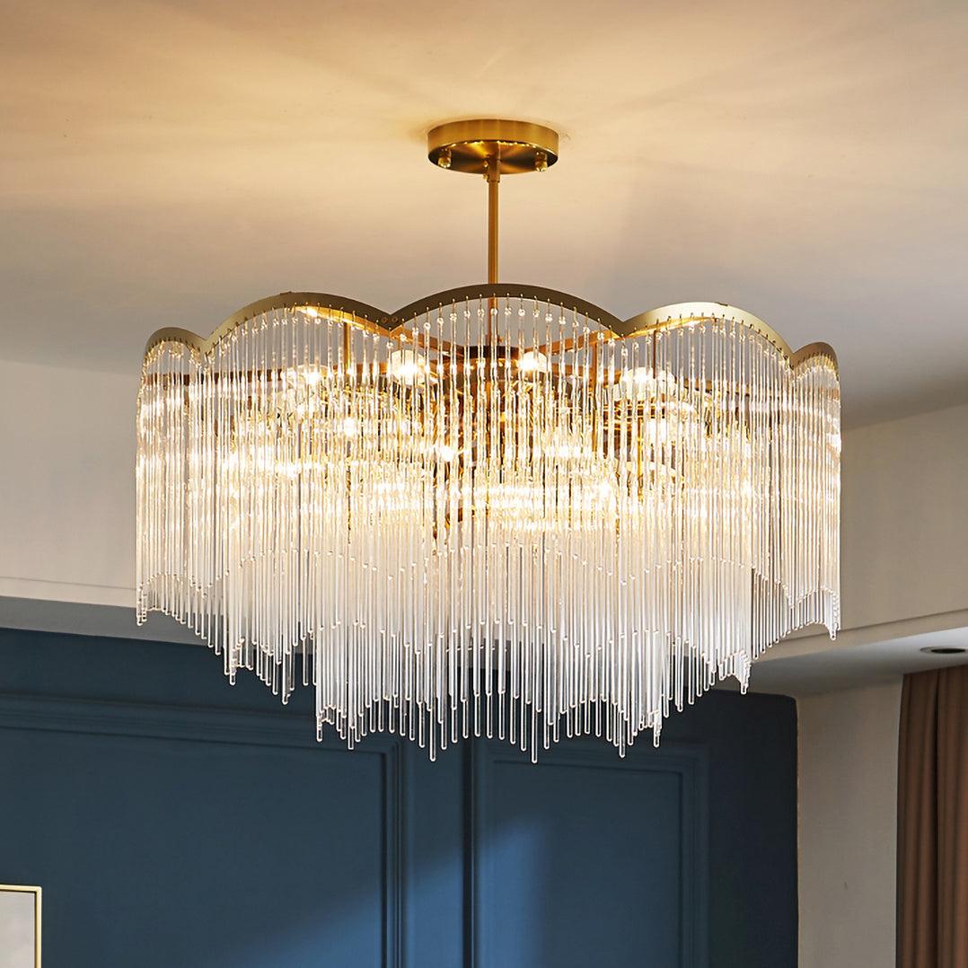 Idriseth Glass Chandelier-Moonnatur