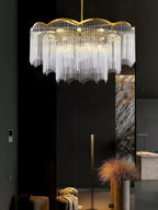Idriseth Glass Chandelier-Moonnatur