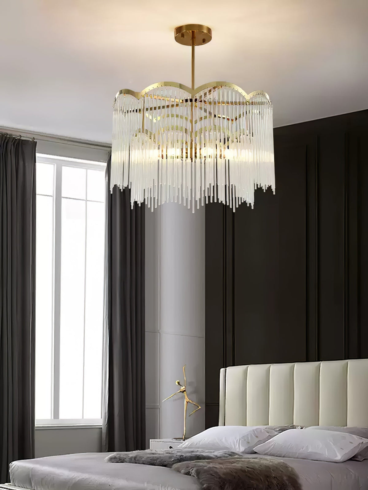 Idriseth Glass Chandelier-Moonnatur