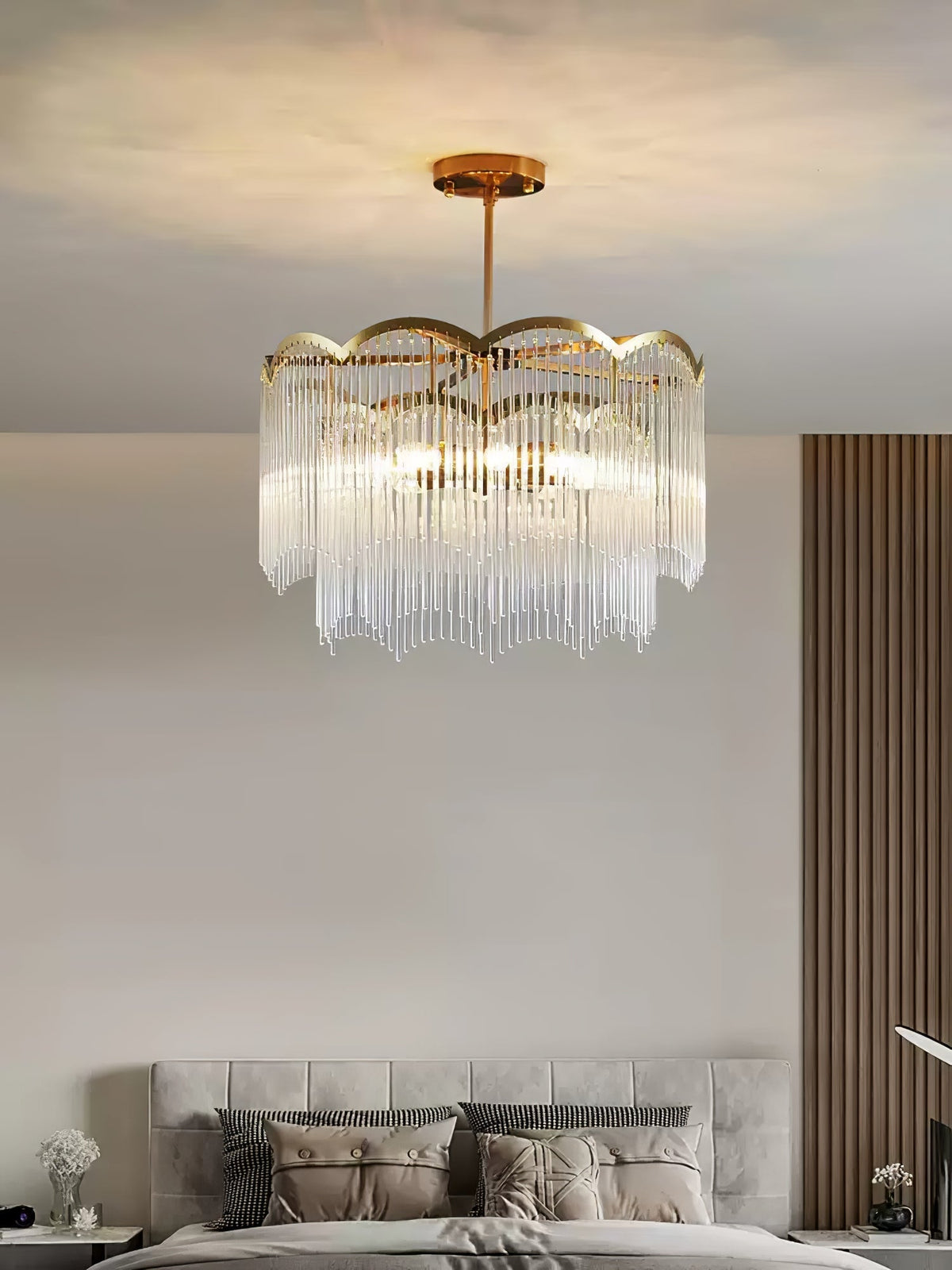 Idriseth Glass Chandelier-Moonnatur