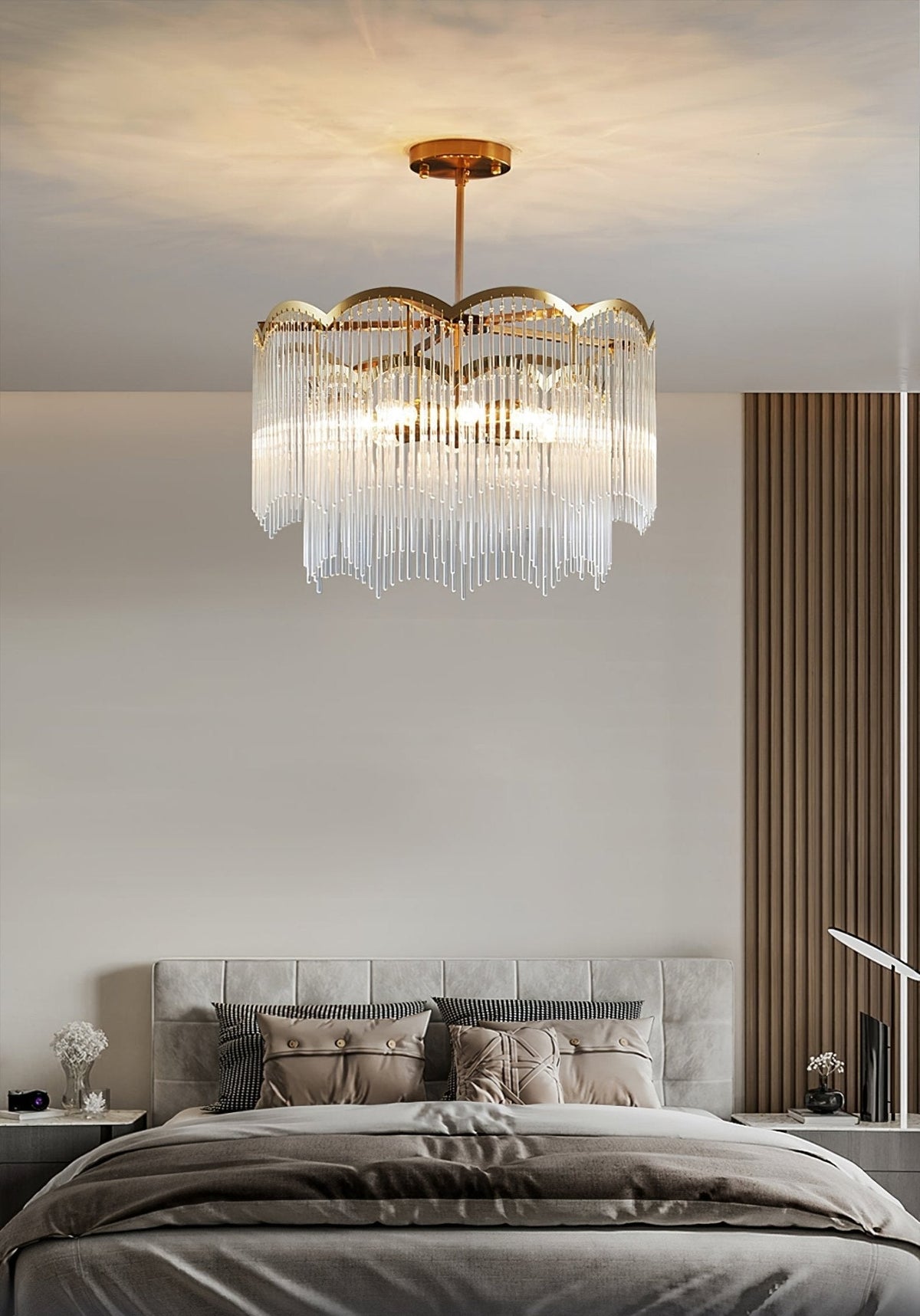 Idriseth Glass Chandelier-Moonnatur