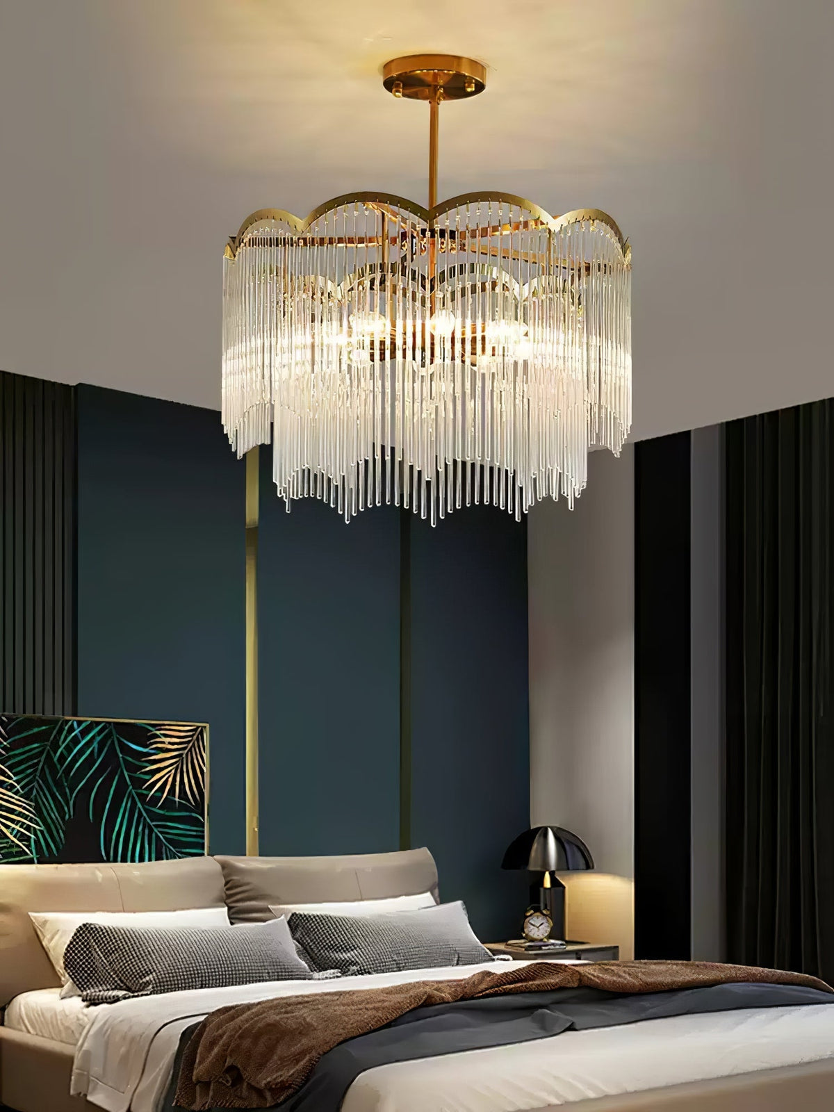 Idriseth Glass Chandelier-Moonnatur