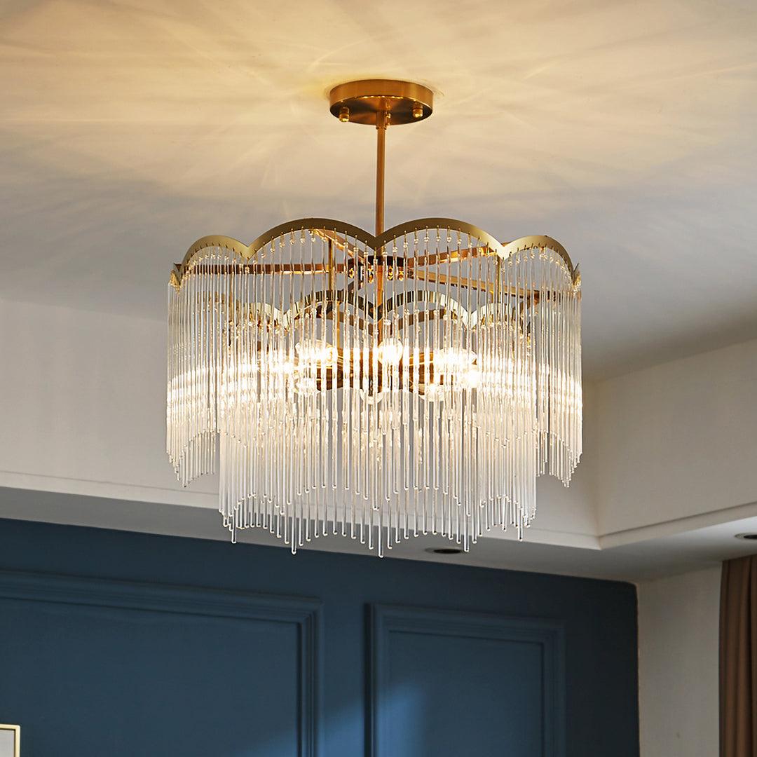 Idriseth Glass Chandelier-Moonnatur