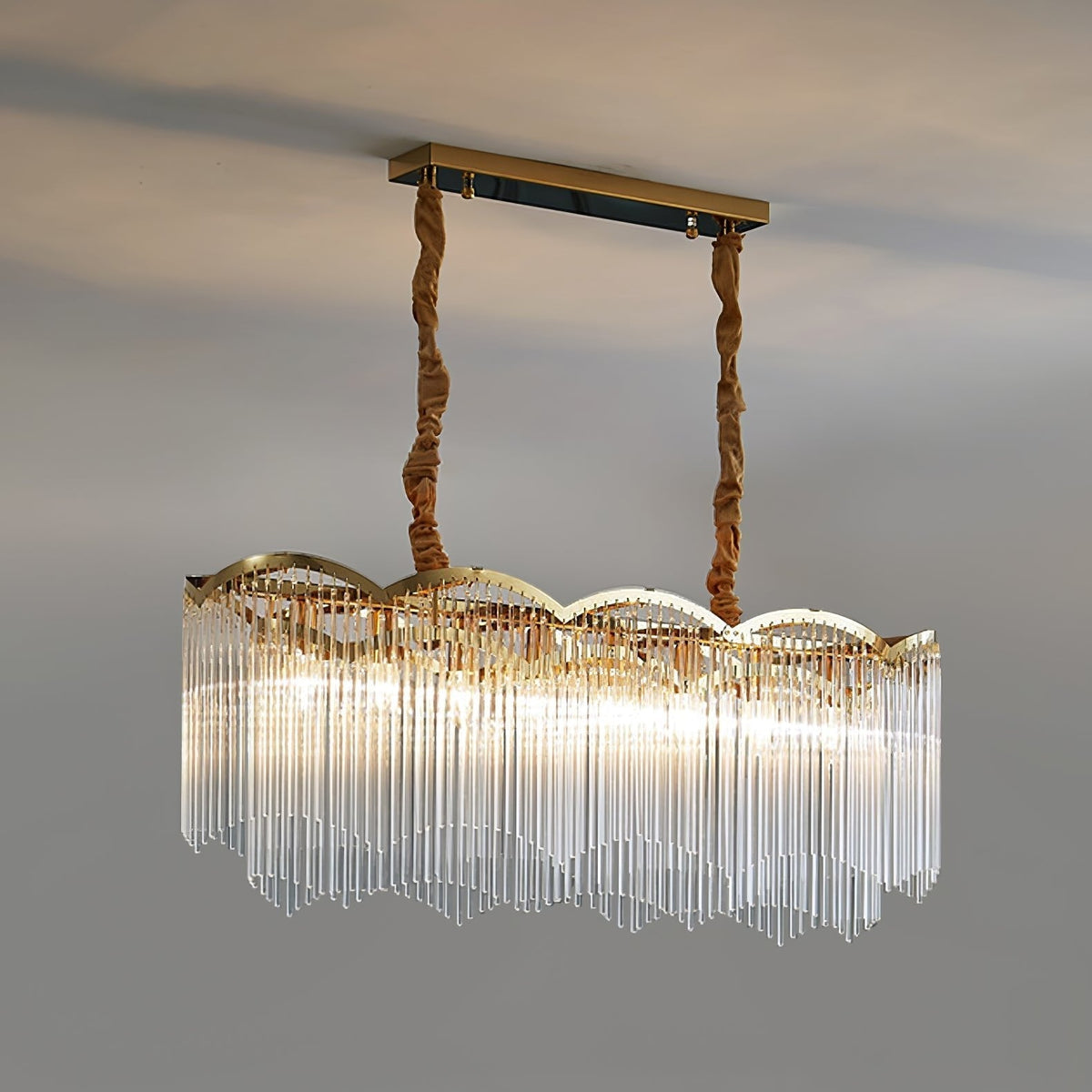 Idriseth Glass Chandelier-Moonnatur
