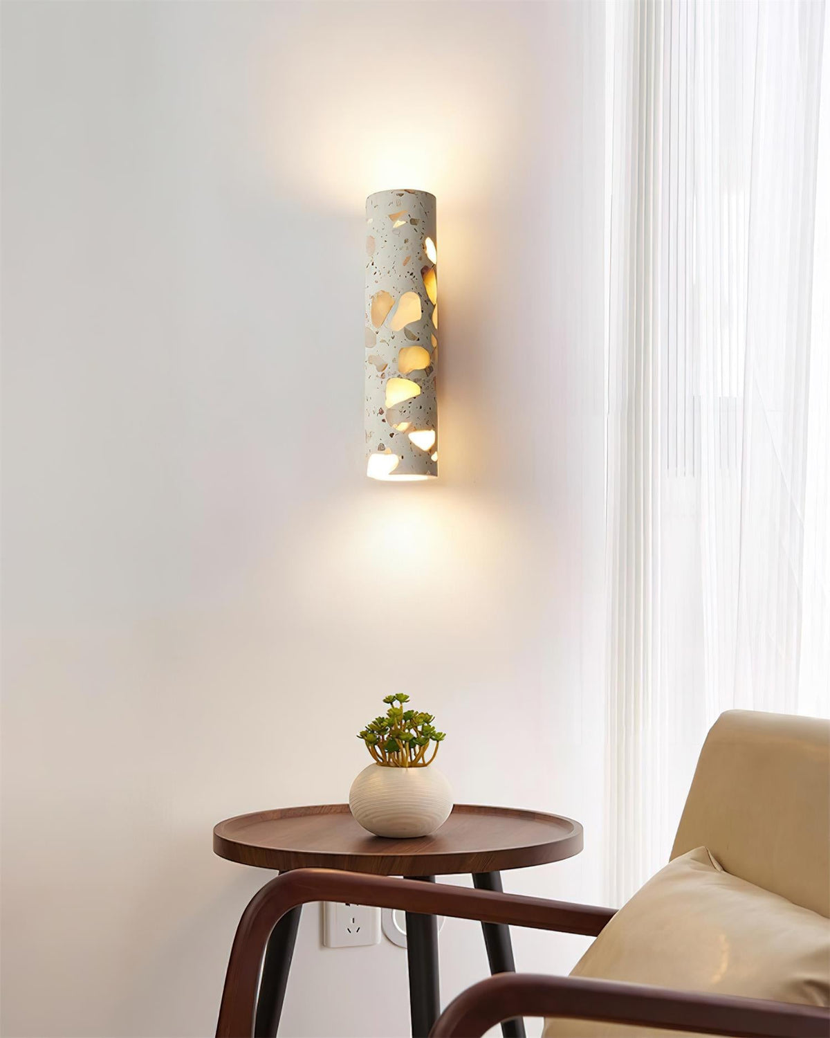 Dorrenenelle Terrazzo Wall Light-Moonnatur