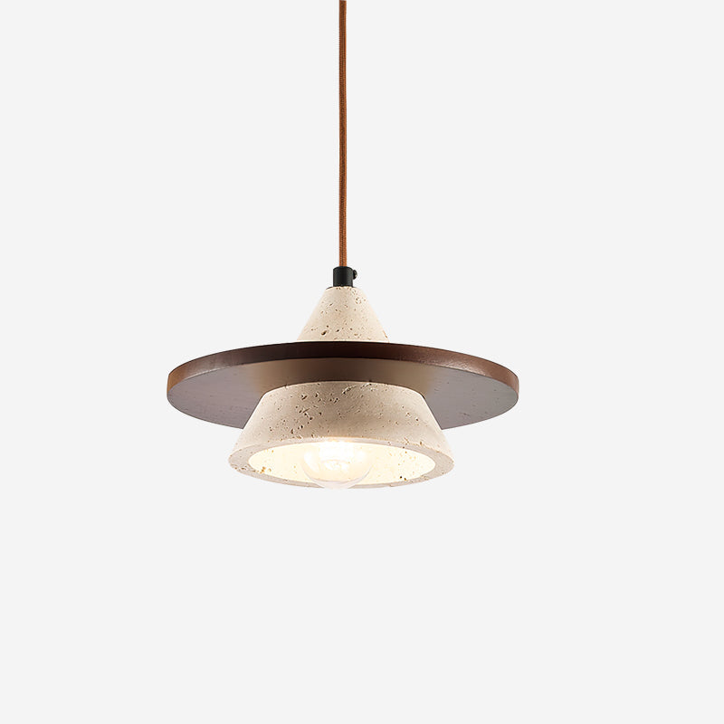 Laderley Travertine Pendant Light-Moonnatur