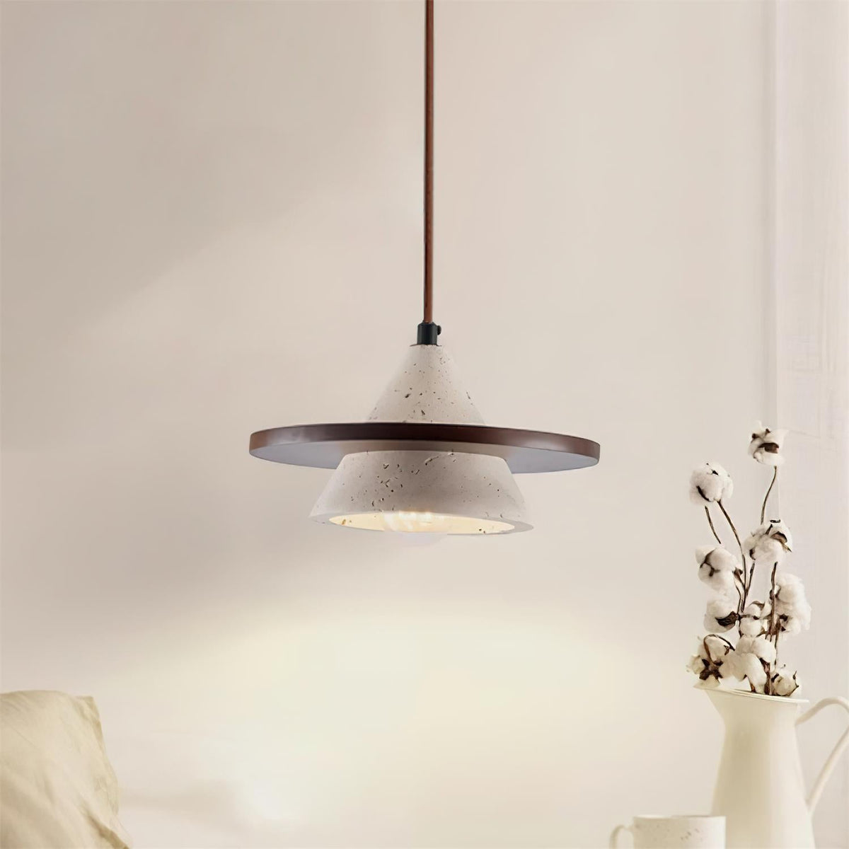 Laderley Travertine Pendant Light-Moonnatur