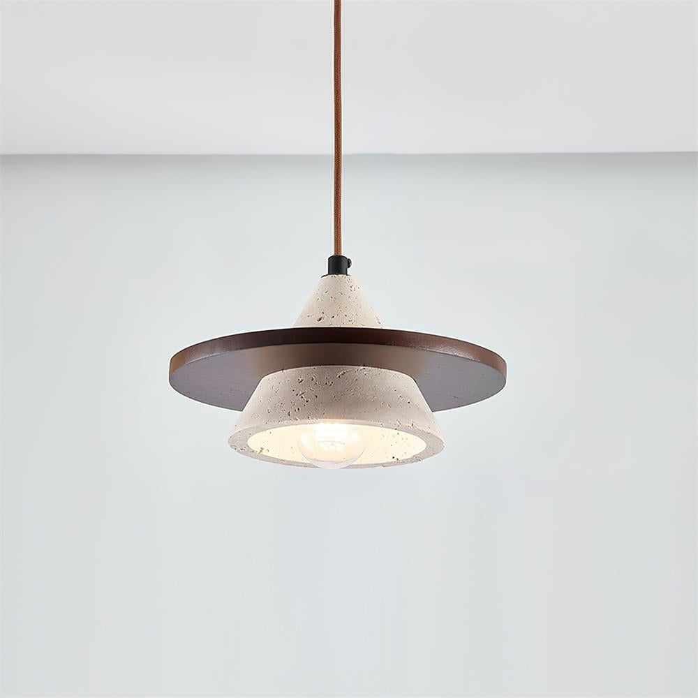 Laderley Travertine Pendant Light-Moonnatur