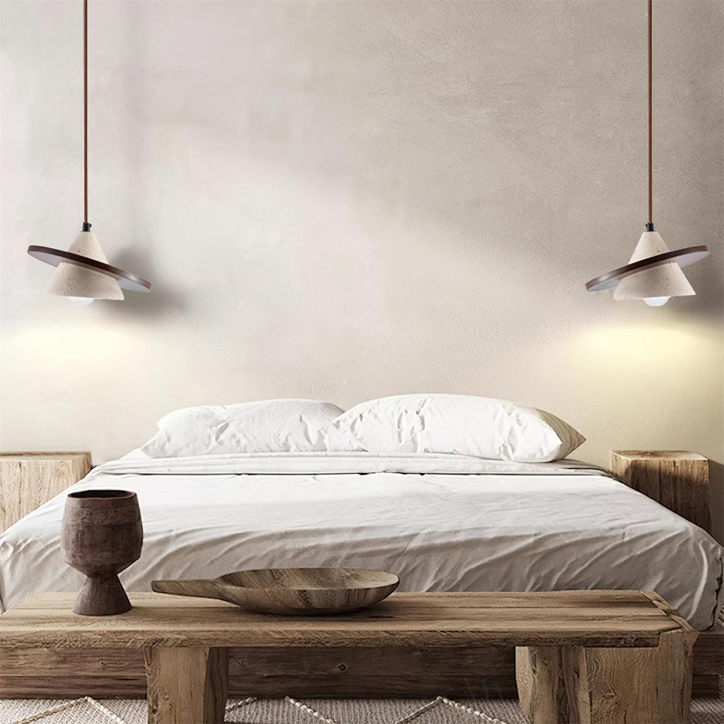 Laderley Travertine Pendant Light-Moonnatur