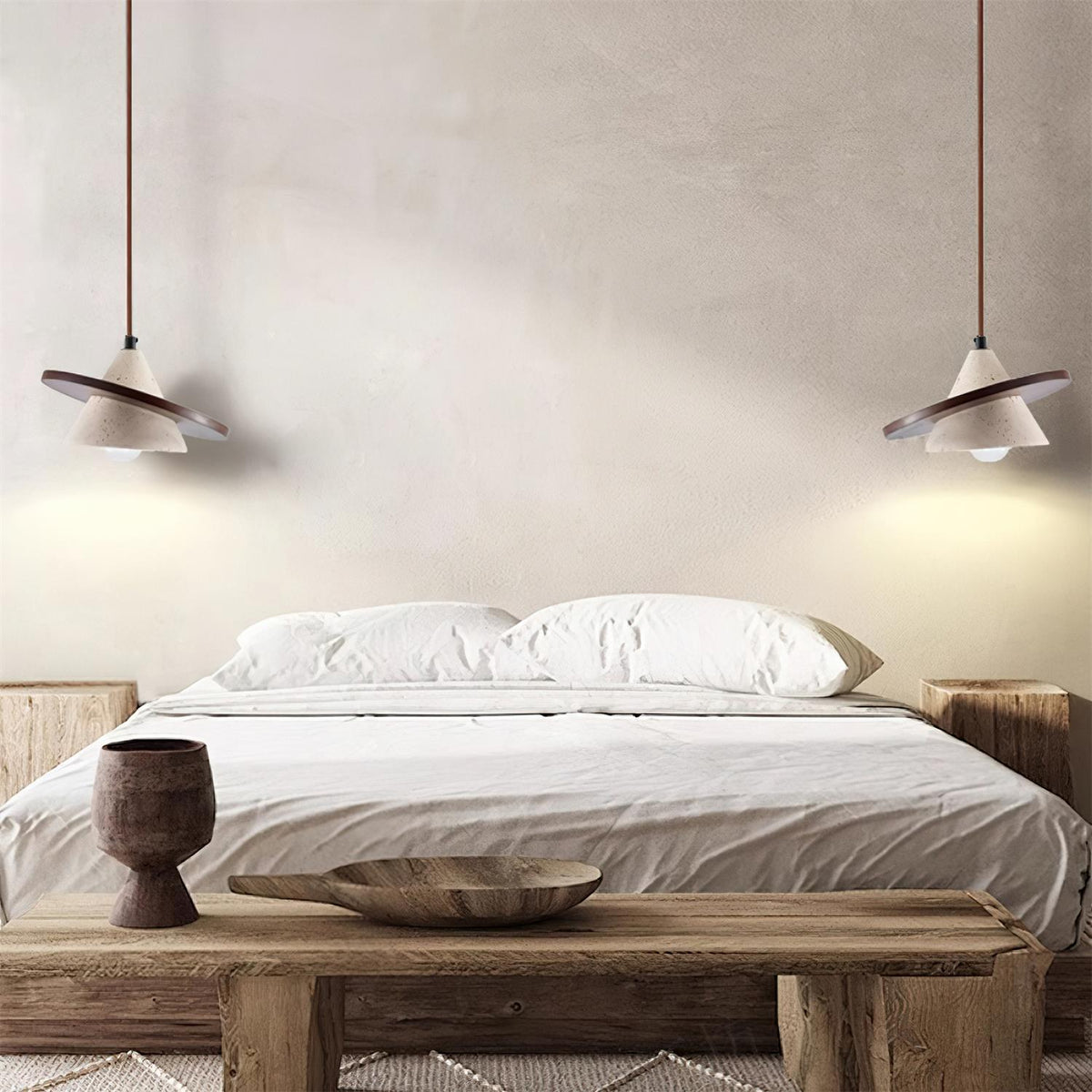 Laderley Travertine Pendant Light-Moonnatur