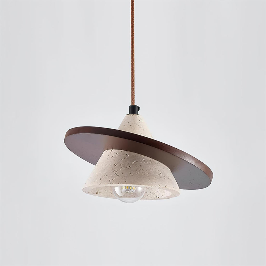 Laderley Travertine Pendant Light-Moonnatur