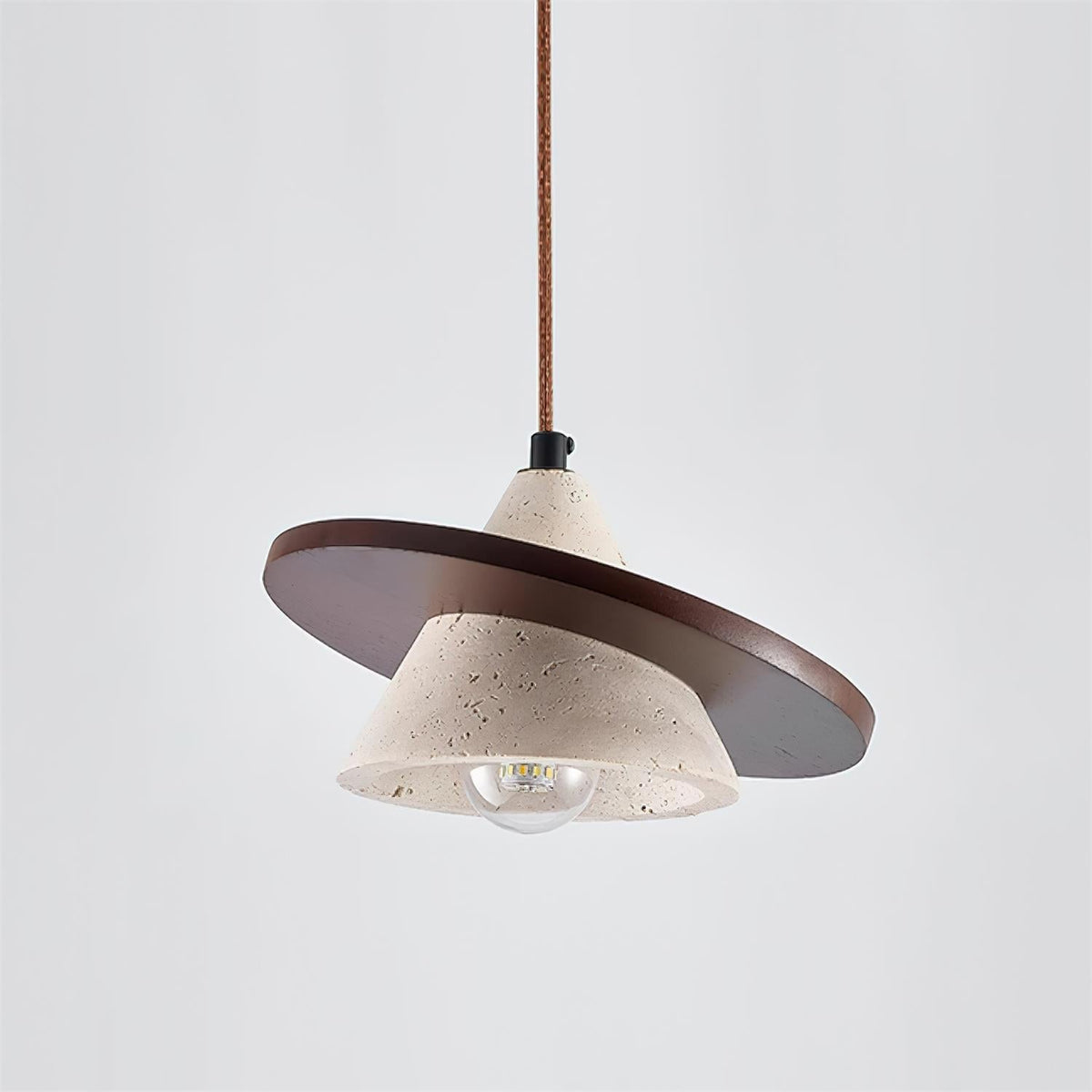 Laderley Travertine Pendant Light-Moonnatur