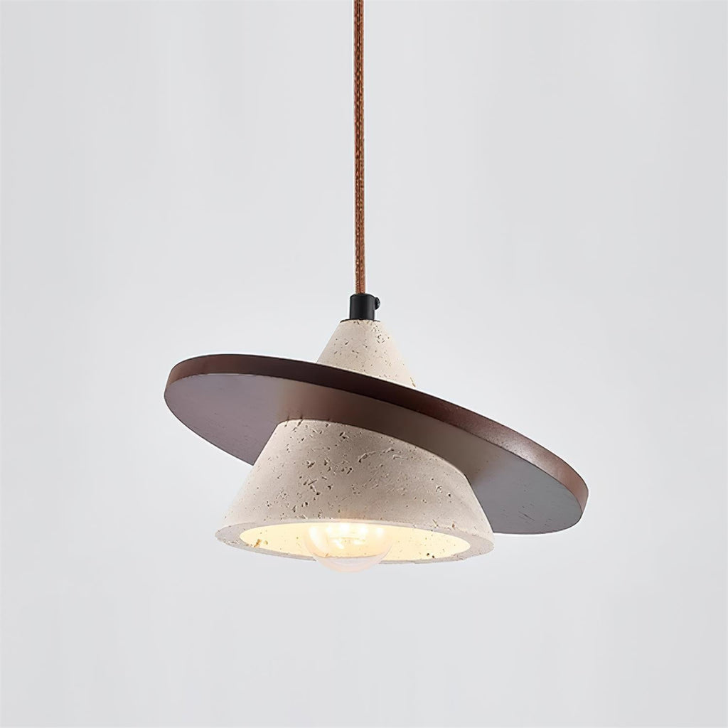 Laderley Travertine Pendant Light-Moonnatur